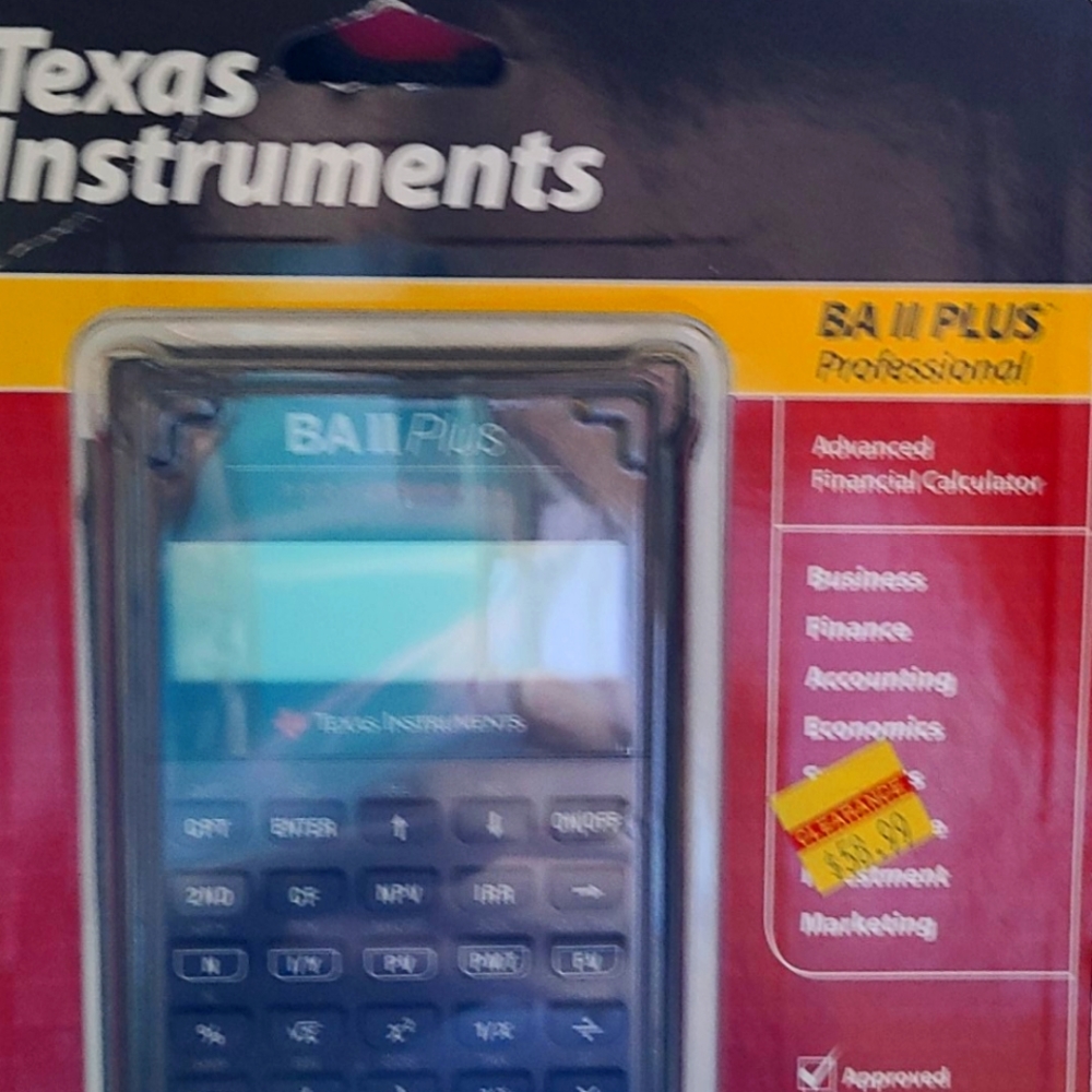 Texas Instrumrnts BA II Plus Adv. Financial Calc